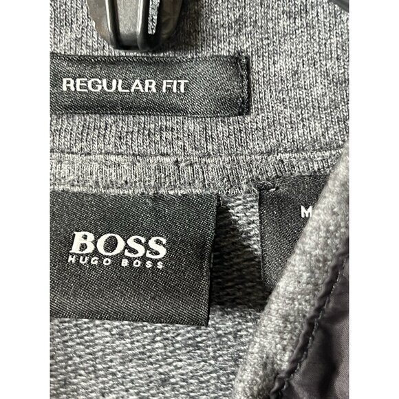 Hugo Boss Tracksuit Jacket Full Zip Sweater Men Size XL Gray Flaw Read.     O - Picture 7 of 8